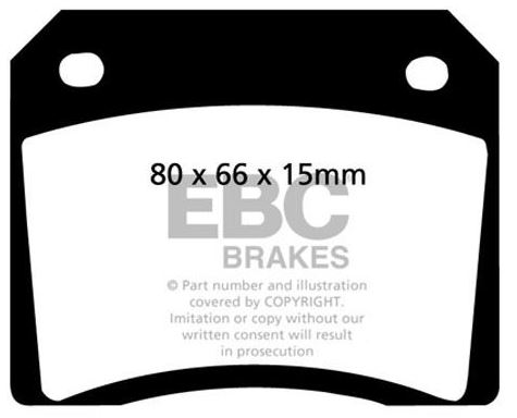 GreenStuff Remblokken Aston Martin Achterzijde