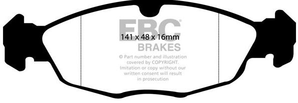 Redstuff remblokken achterzijde Jaguar