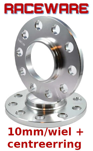 10mm/wiel Spoorverbreders met centreerring