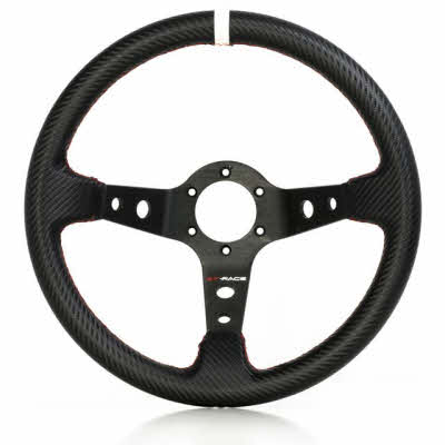 35cm Carbon Look Sportstuur 95mm Verdiept